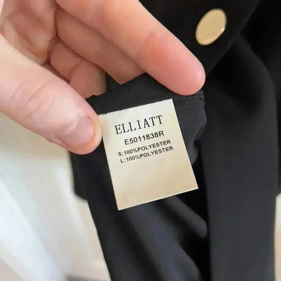 308 Elliatt Iris Blazer Dress in Black Size Small - Picture 5 of 6